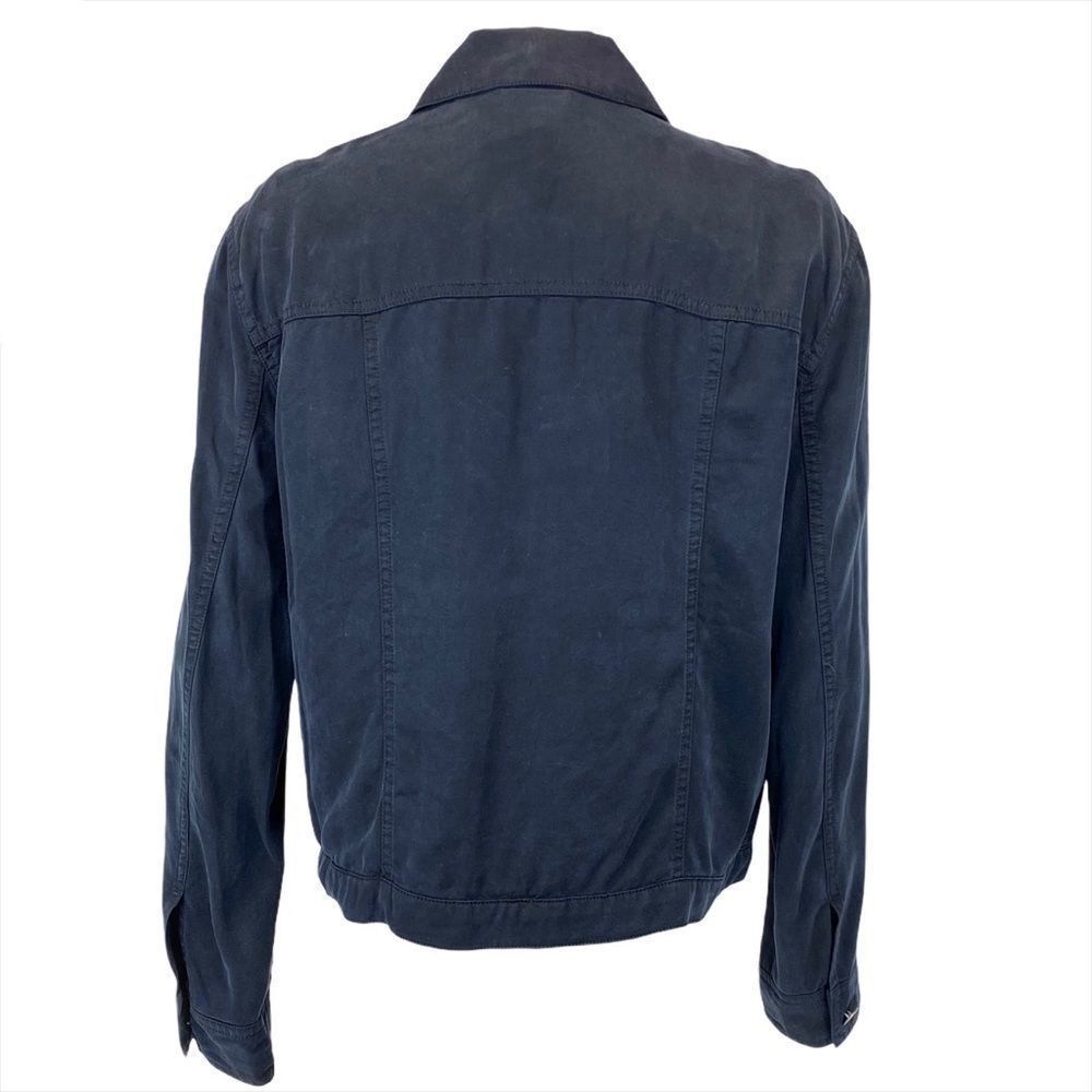 Vince Camuto navy tencel denim style jacket S - Picture 3 of 8